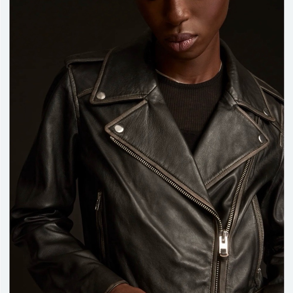 Lucky Brand Black Leather timeless jacket - Picture 5 of 16